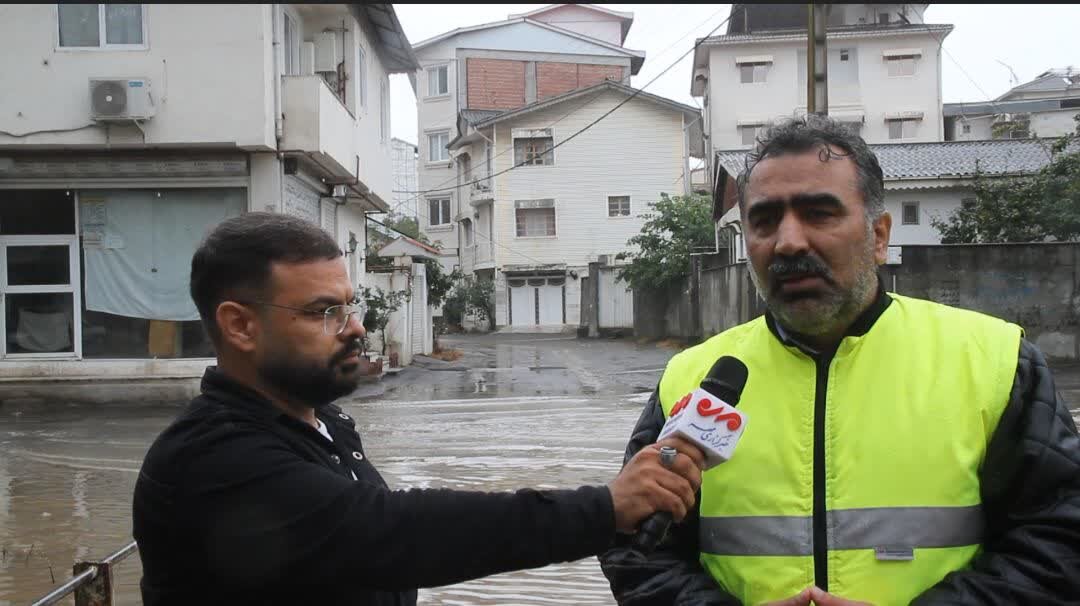 بارش ۱۰۰ میلی‌متری باران در آستارا؛ ستاد بحران فعال است