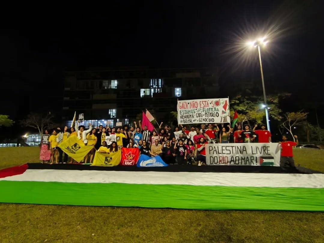 סטודנטים בברזיל דורשים הפסקת קשרים עם המשטר הישראלי + תמונות