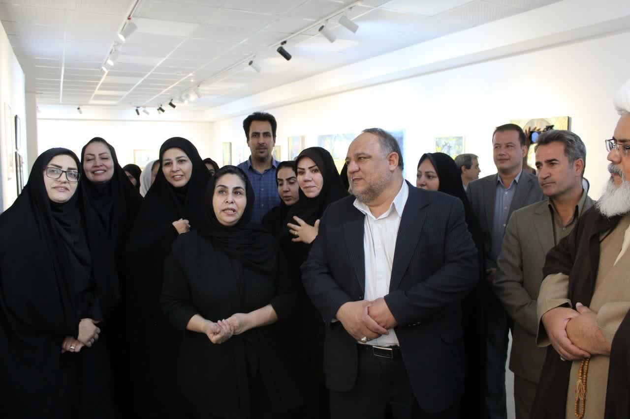 نخستین نمایشگاه هنرهای تجسمی بانوان کرمانشاه افتتاح شد
