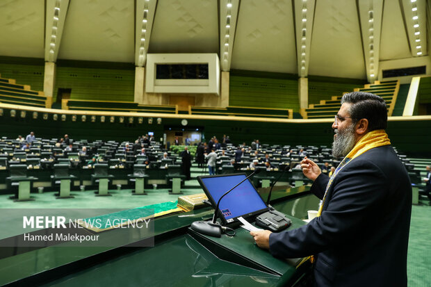 حضور خادمان حرم حضرت عبدالعظیم حسنی(ع) در صحن علنی مجلس