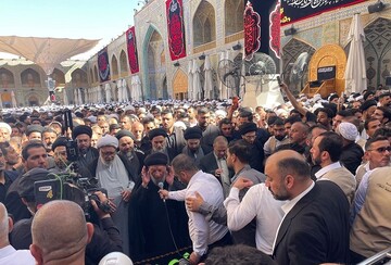 Ayetullah Sistani’nin eşi toprağa verildi (+foto)