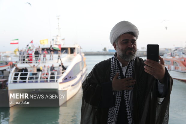 آغاز سفر دریایی کاروان یاران  صمود