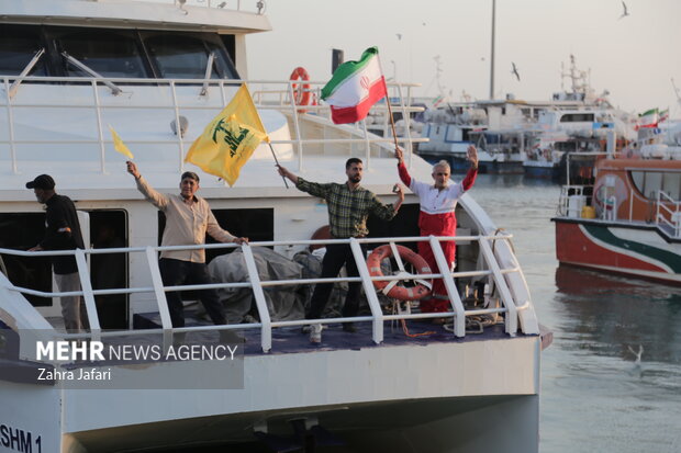 آغاز سفر دریایی کاروان یاران  صمود