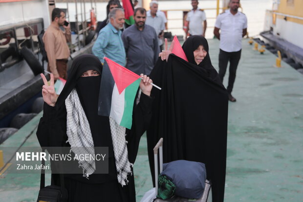 آغاز سفر دریایی کاروان یاران  صمود