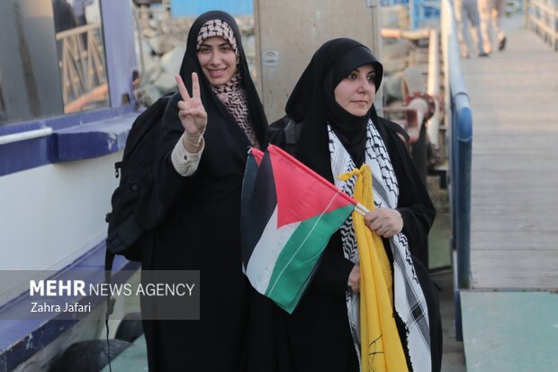 آغاز سفر دریایی کاروان یاران  صمود