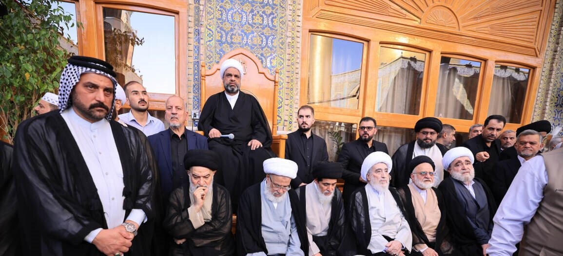 تشییع پیکر همسر آیت الله «سیستانی» در نجف و کربلا + تصاویر