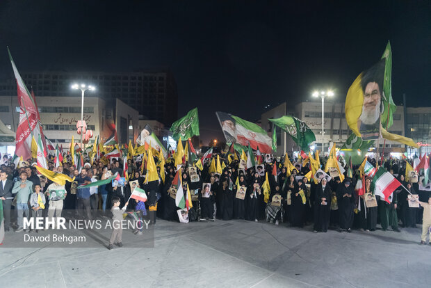 آیین بزرگداشت اولین سالگرد شهید سید حسن نصرالله در مشهد