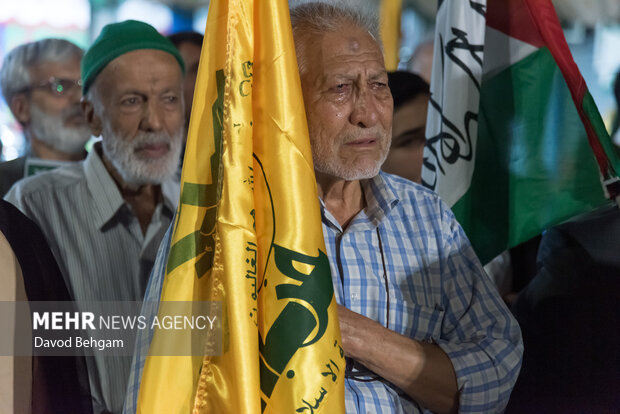 آیین بزرگداشت اولین سالگرد شهید سید حسن نصرالله در مشهد