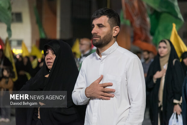 آیین بزرگداشت اولین سالگرد شهید سید حسن نصرالله در مشهد