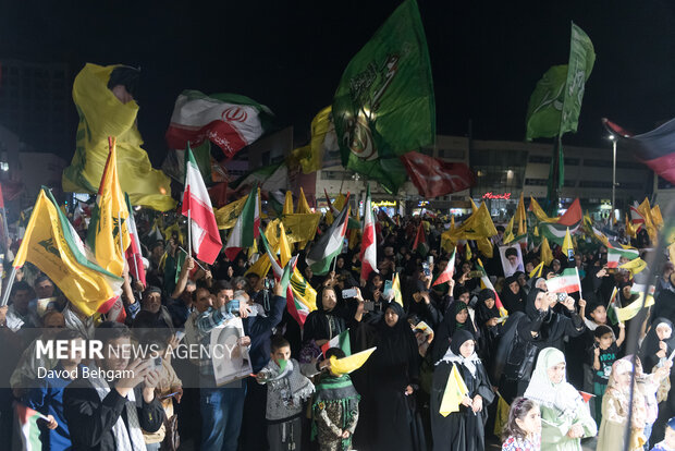 آیین بزرگداشت اولین سالگرد شهید سید حسن نصرالله در مشهد