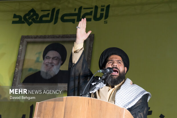 آیین بزرگداشت اولین سالگرد شهید سید حسن نصرالله در مشهد