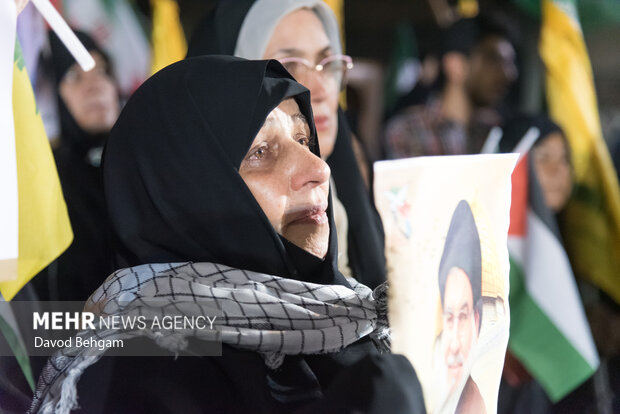 آیین بزرگداشت اولین سالگرد شهید سید حسن نصرالله در مشهد