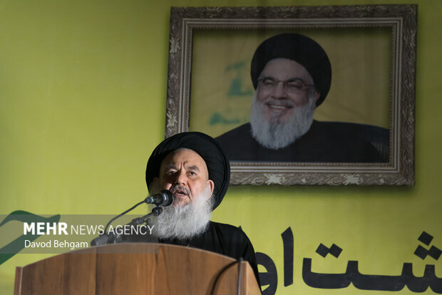 آیین بزرگداشت اولین سالگرد شهید سید حسن نصرالله در مشهد