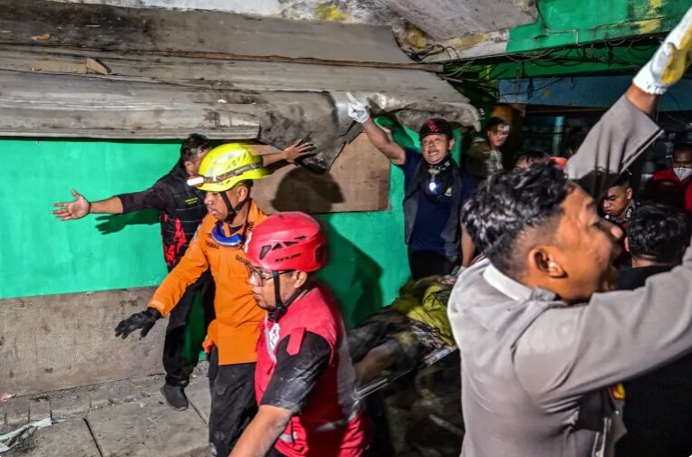 School collapse in Indonesia leaves three dead, 38 missing