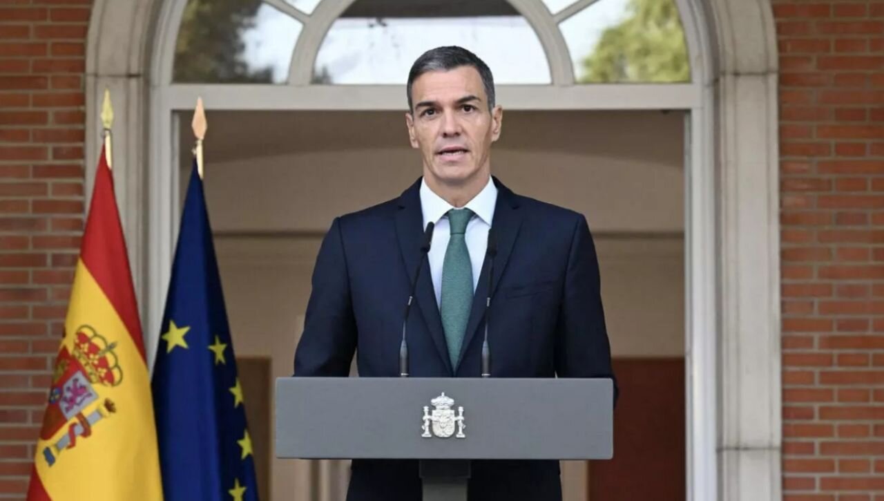 El primer ministro español, Pedro Sánchez, anunció varias medidas, incluido un embargo de armas a Israel, el 8 de septiembre de 2025.