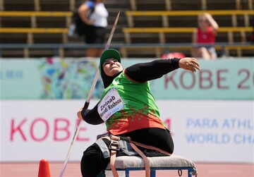 Woman javelin thrower Moradi wins bronze at New Delhi 2025