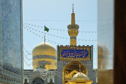 İmam Rıza (a.s) Türbesi'nden yağmur manzarası