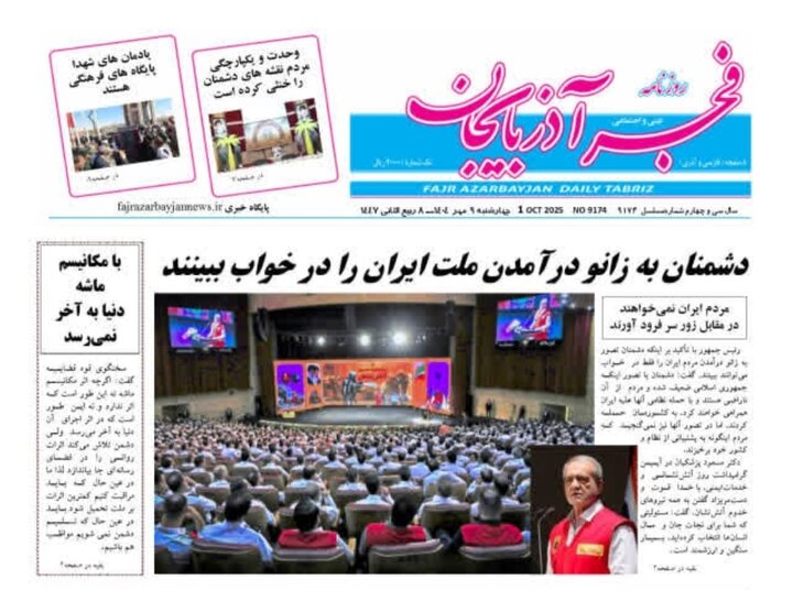 روزنامه های آذربایجان‌شرقی