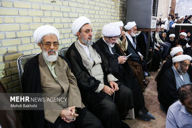 مراسم بزرگداشت همسر آیت‌الله سیستانی در قم