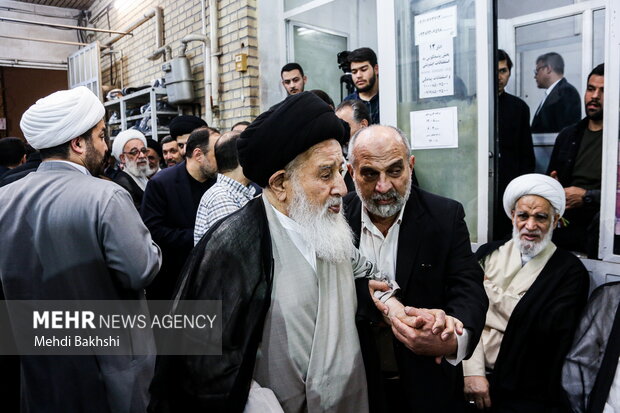 مراسم بزرگداشت همسر آیت‌الله سیستانی در قم