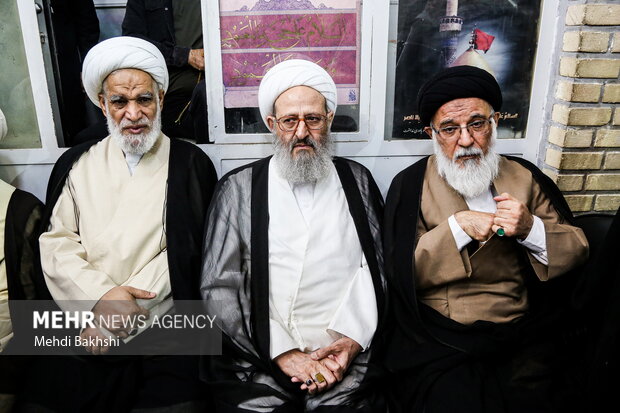 مراسم بزرگداشت همسر آیت‌الله سیستانی در قم