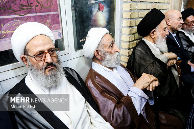 مراسم بزرگداشت همسر آیت‌الله سیستانی در قم
