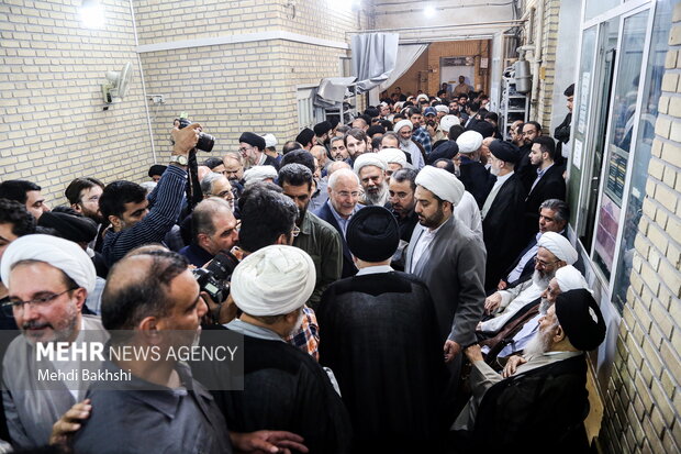 مراسم بزرگداشت همسر آیت‌الله سیستانی در قم