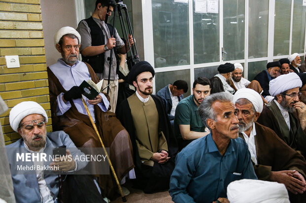 مراسم بزرگداشت همسر آیت‌الله سیستانی در قم