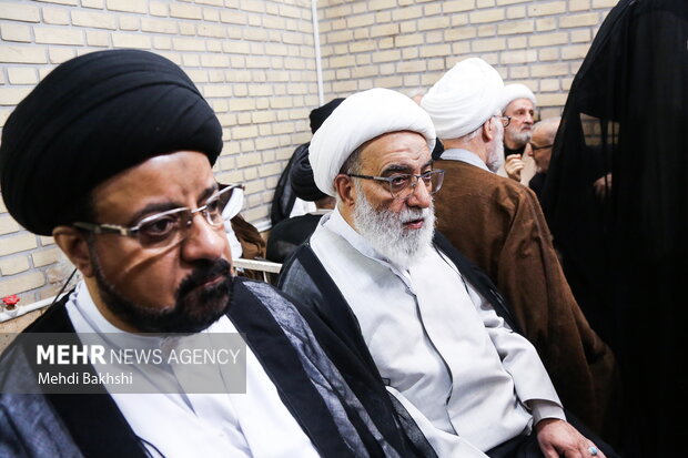 مراسم بزرگداشت همسر آیت‌الله سیستانی در قم
