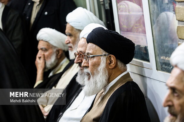 مراسم بزرگداشت همسر آیت‌الله سیستانی در قم