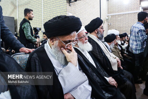 مراسم بزرگداشت همسر آیت‌الله سیستانی در قم