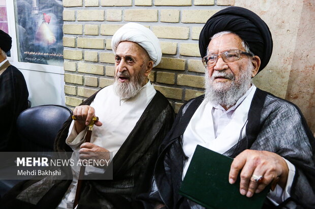 مراسم بزرگداشت همسر آیت‌الله سیستانی در قم