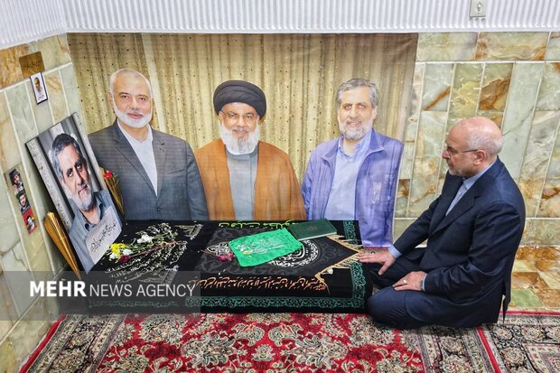 قالیباف حرم مطهر حضرت معصومه (س) را زیارت کرد