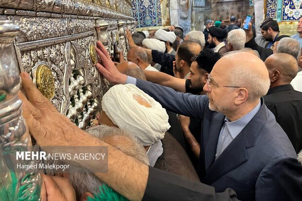 زیارت حضرت فاطمه معصومه(س) توسط محمدباقر قالیباف رئیس مجلس شورای اسلامی - قم