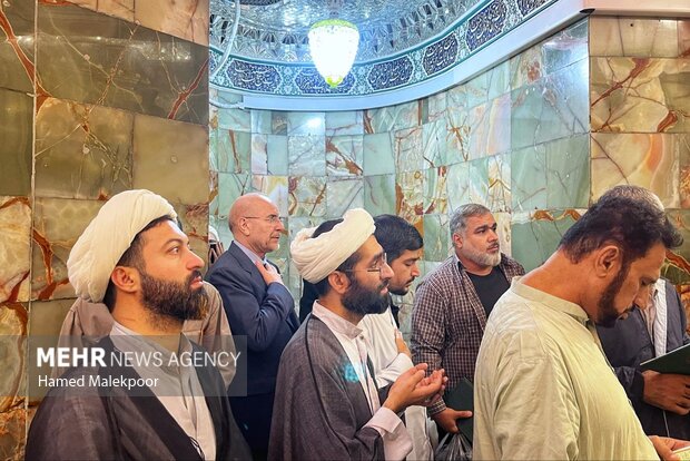 زیارت حضرت فاطمه معصومه(س) توسط محمدباقر قالیباف رئیس مجلس شورای اسلامی - قم