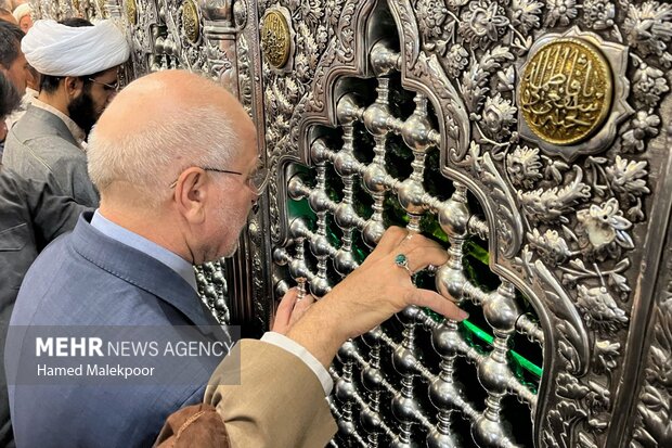 زیارت حضرت فاطمه معصومه(س) توسط محمدباقر قالیباف رئیس مجلس شورای اسلامی - قم