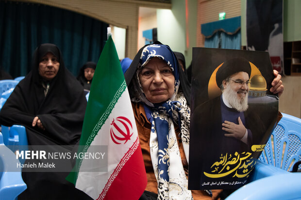 بزرگداشت اولین سالگرد شهادت سید حسن نصرالله و شهدای جبهه مقاومت در گرگان