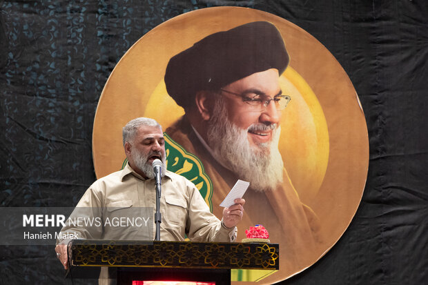 بزرگداشت اولین سالگرد شهادت سید حسن نصرالله و شهدای جبهه مقاومت در گرگان