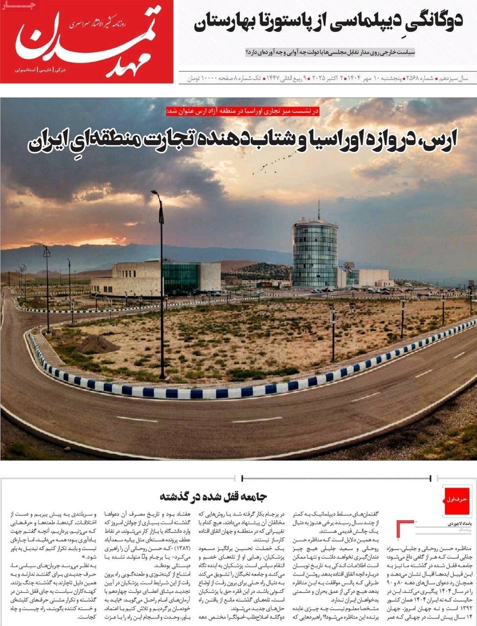 روزنامه های آذربایجان‌شرقی