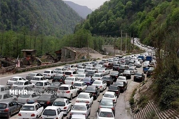 انسداد جاده چالوس به صورت موقت از ساعت 12