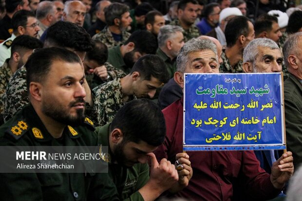 مراسم اولین سالگرد شهادت سیدالشهدای مقاومت سیدحسن نصرالله در رشت