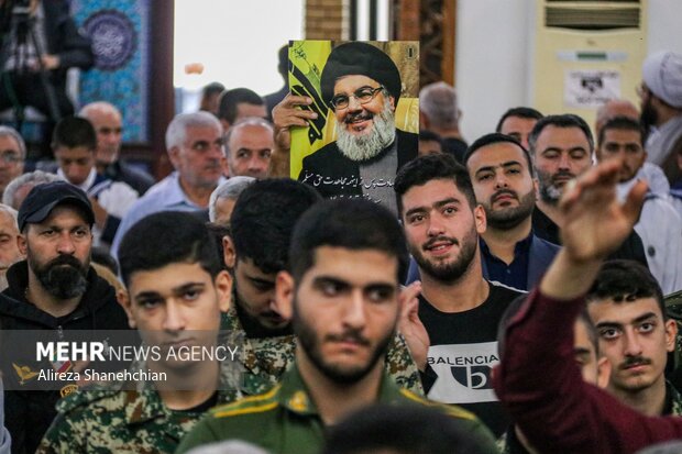 مراسم اولین سالگرد شهادت سیدالشهدای مقاومت سیدحسن نصرالله در رشت