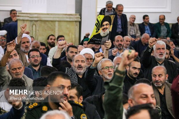 مراسم اولین سالگرد شهادت سیدالشهدای مقاومت سیدحسن نصرالله در رشت