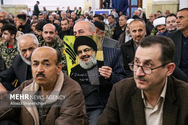 مراسم اولین سالگرد شهادت سیدالشهدای مقاومت سیدحسن نصرالله در رشت
