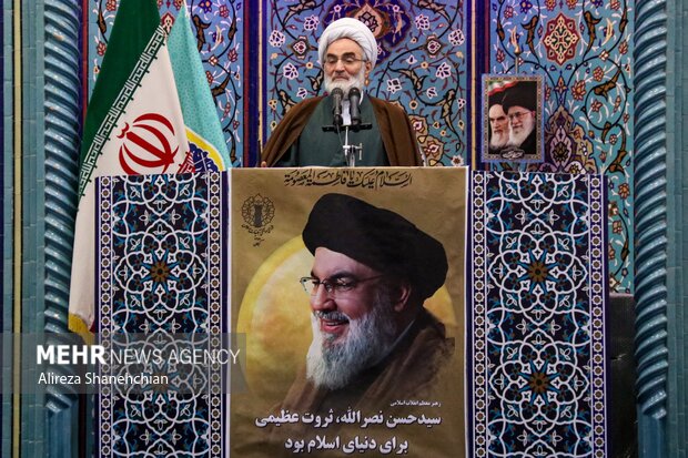 مراسم اولین سالگرد شهادت سیدالشهدای مقاومت سیدحسن نصرالله در رشت