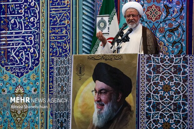 مراسم اولین سالگرد شهادت سیدالشهدای مقاومت سیدحسن نصرالله در رشت
