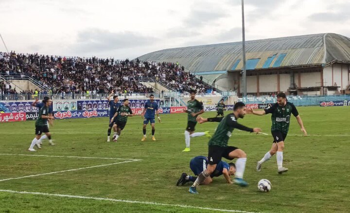 تساوی بدون گل ملوان و خیبر خرم آباد در نیمه اول