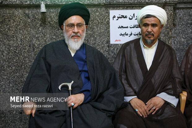 مجلس ترحیم همسر آیت الله سیستانی در تهران