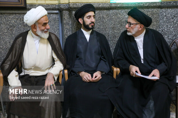 مجلس ترحیم همسر آیت الله سیستانی در تهران