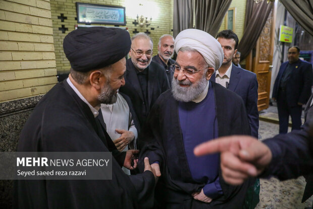 مجلس ترحیم همسر آیت الله سیستانی در تهران